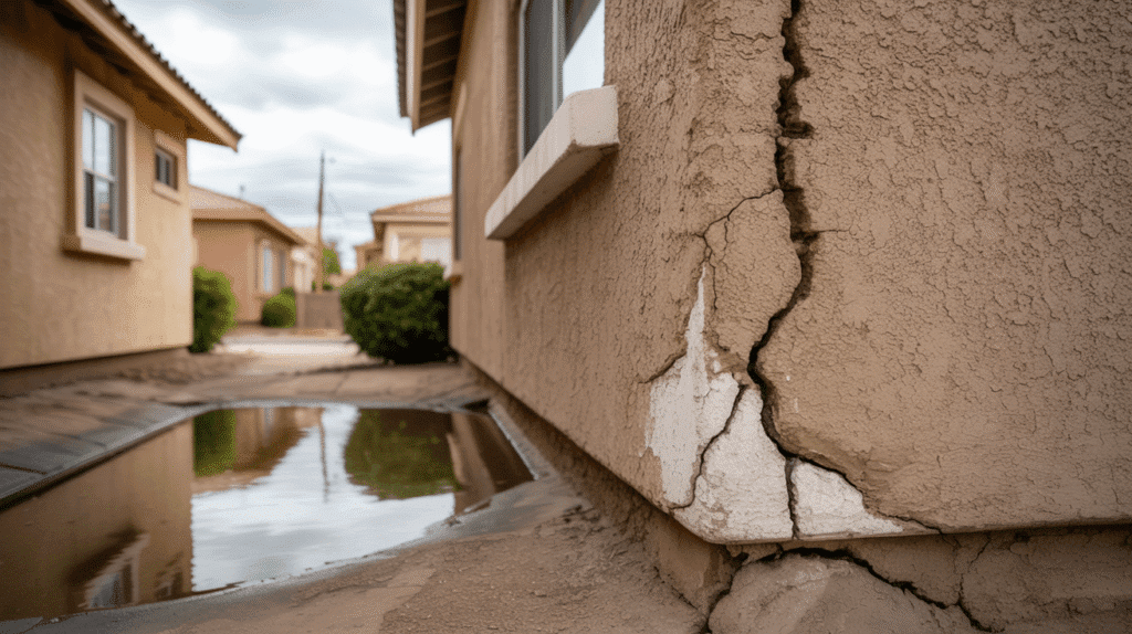 foundation damage with standing water