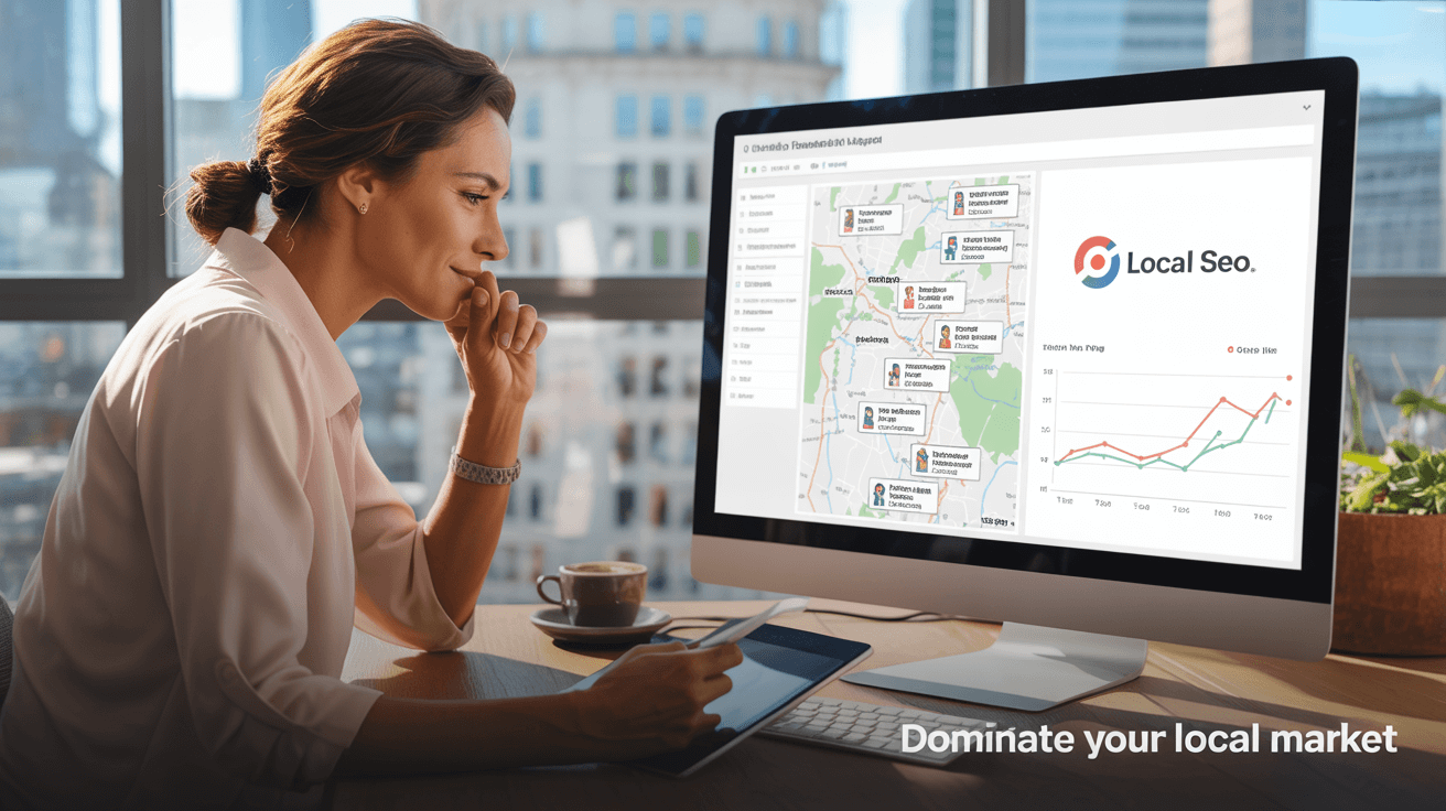 Franchisee monitoring their home inspection business’s local SEO performance