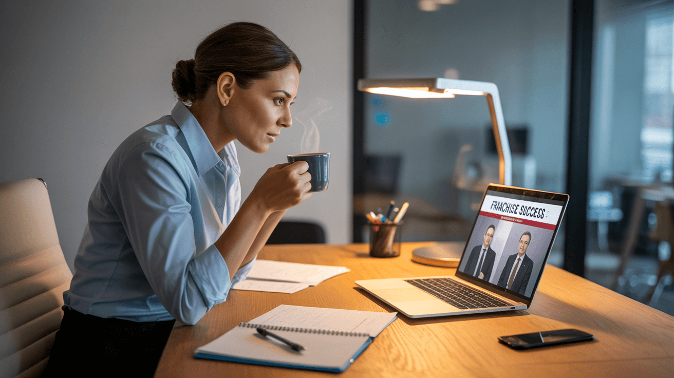 Future home inspection franchise owner engaging with buyer education content