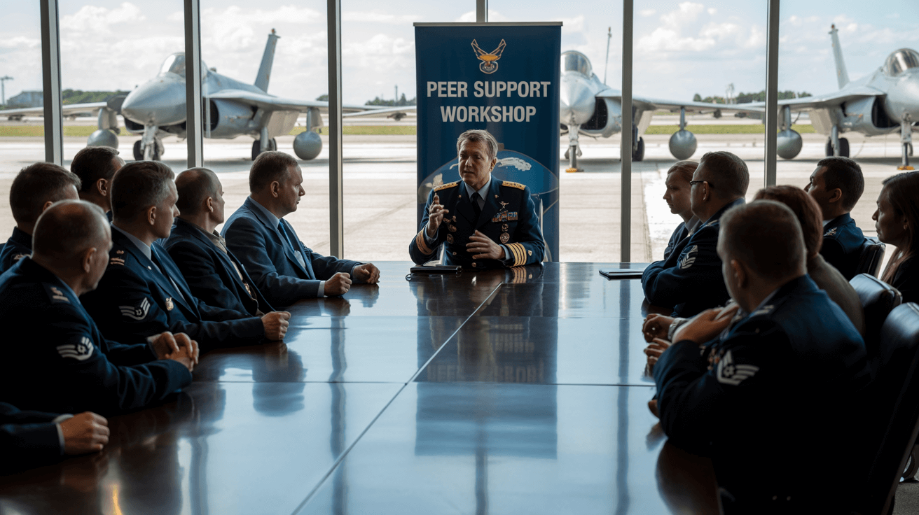 Veterans in workshop learning strategies for transitioning to civilian life