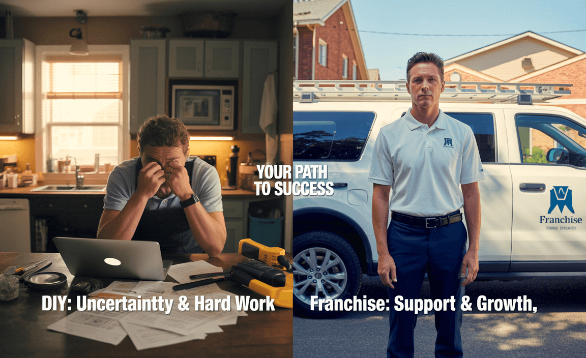 Comparison of starting a DIY home inspection business vs. a franchise under $10K.