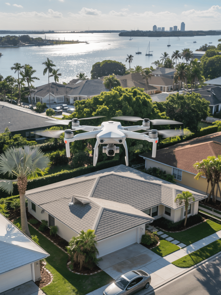 Home inspector using thermal imaging camera in Tampa, FL