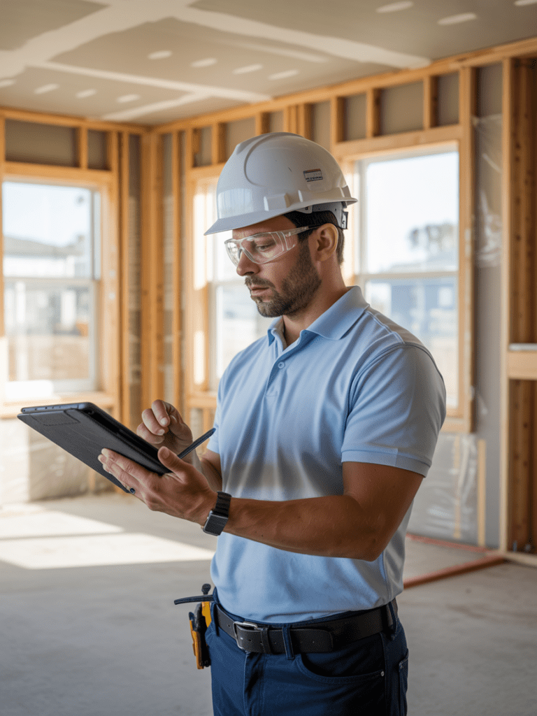 Buyer’s home inspection checking an electrical panel in Tampa, FL
